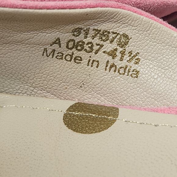 Boden Mauve Pink Suede D'Orsay Flats Women Size 41.5 US 9 Slip On Pointed Toe - Picture 6 of 10